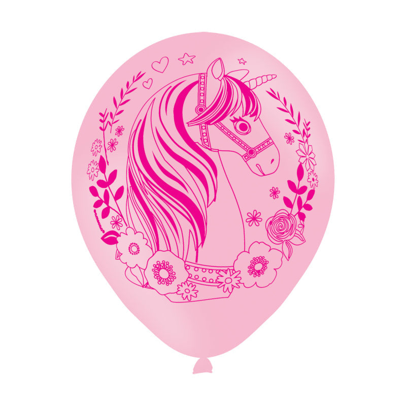 11'' MAGICAL UNICORN LATEX BALLOONS 6PK