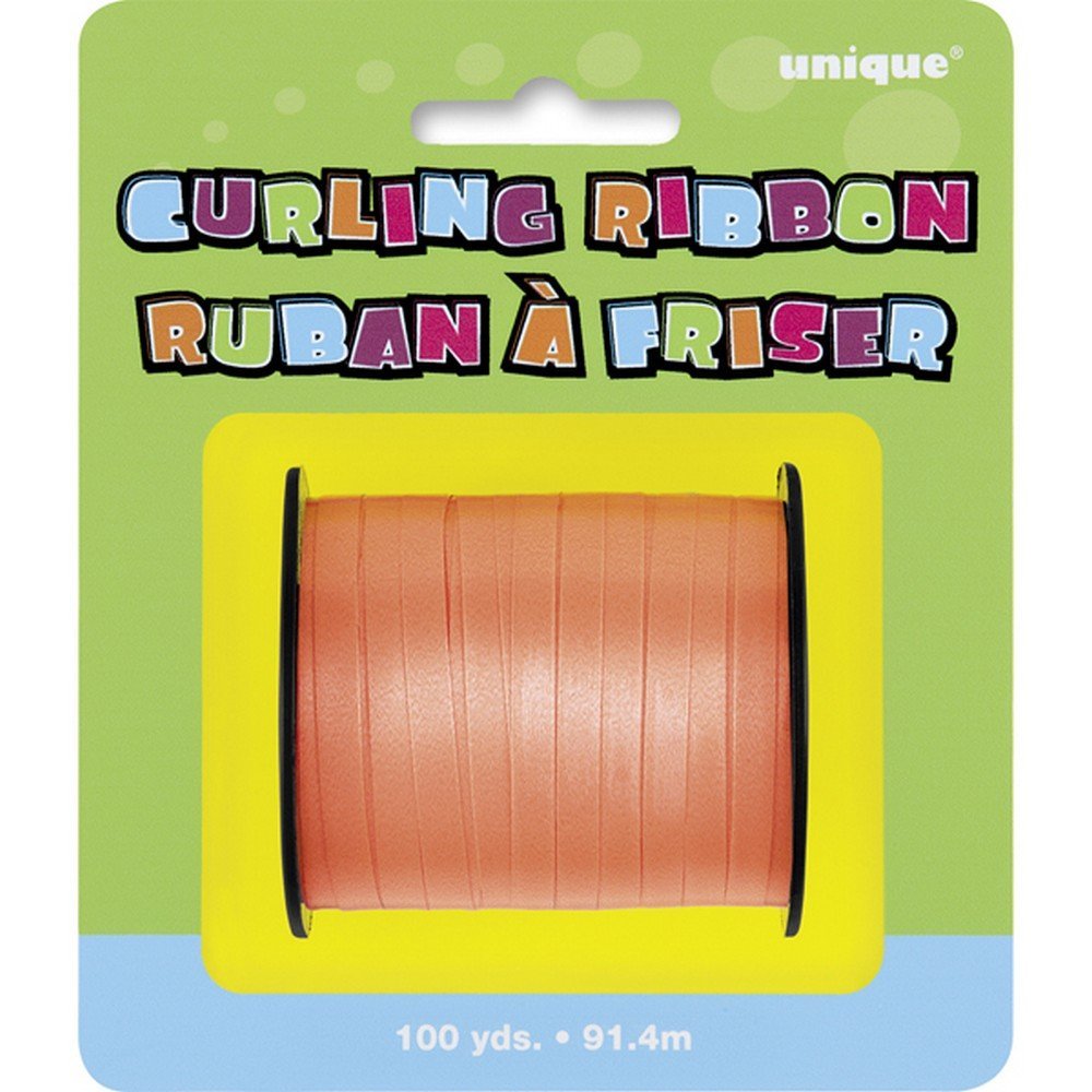 Orange Balloon Curling Ribbon
