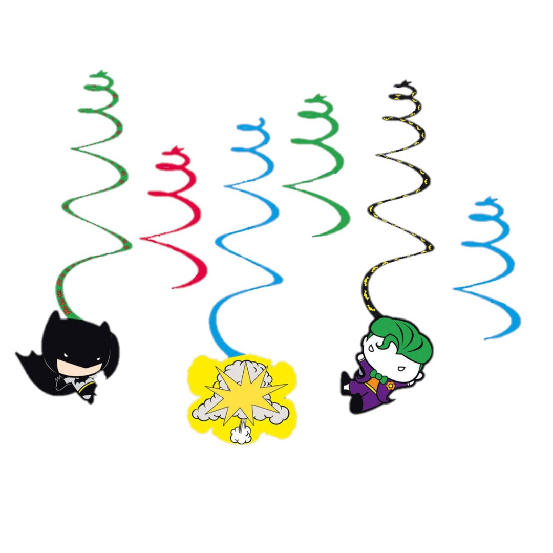 Batman vs Joker Hanging Swirls