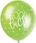 Pearlised Latex Assorted Good Luck Balloons, Pack of 5