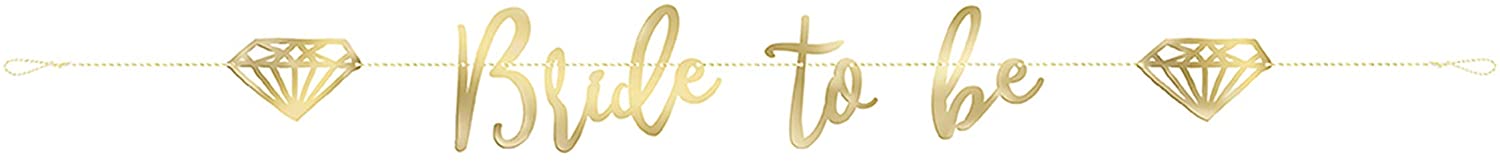 Gold Bride to Be Banner, 6 Ft