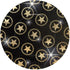 HOLLYWOOD GOLD STARS METALLIC PLATES 26.6CM 8PK