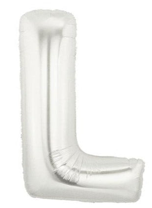 40'' SUPER SHAPE FOIL LETTER L - SILVER