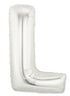40'' SUPER SHAPE FOIL LETTER L - SILVER
