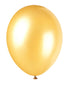 Pearlescent Gold Latex Balloons 8pk