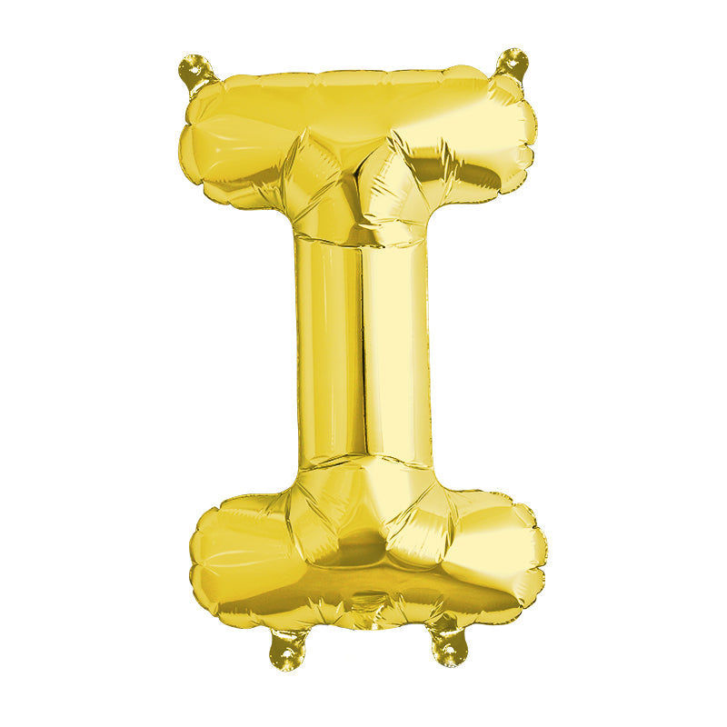 16'' Foil Letter I - Gold Packaged Air Fill