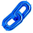 34'' SHAPE DECO LINK BLUE 86CM (sold in singles)