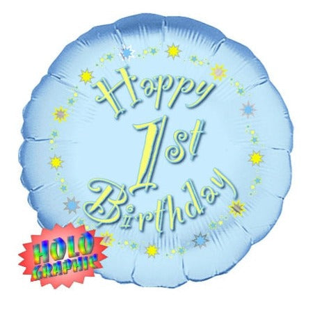 36'' FOIL 1ST BIRTHDAY BLUE