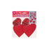 18'' PRISMATIC HANGING HEARTS 4PK