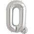34'' SUPER SHAPE FOIL LETTER Q - SILVER