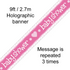 FOIL BANNER BABY SHOWER PINK