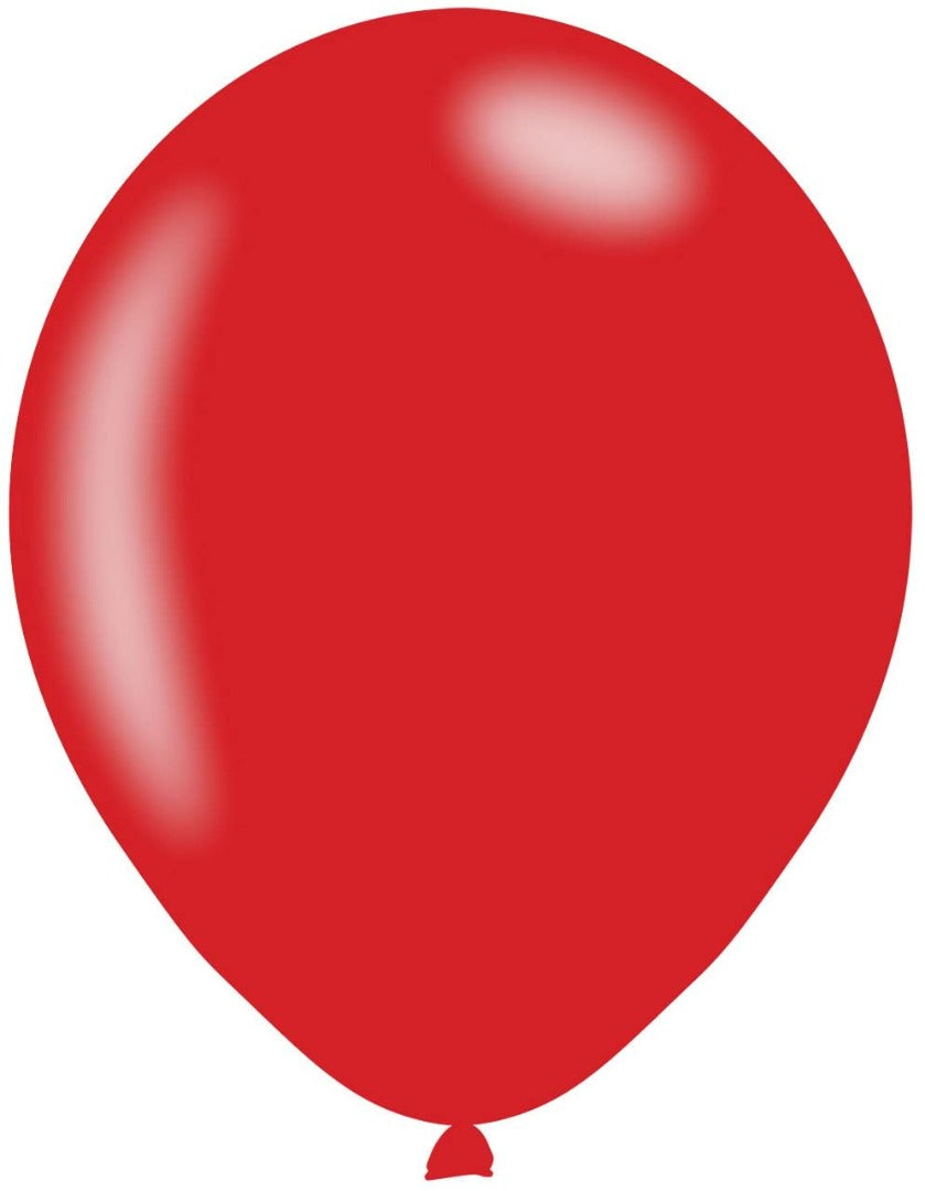 11'' METALLIC RED LATEX BALLOONS 10PK
