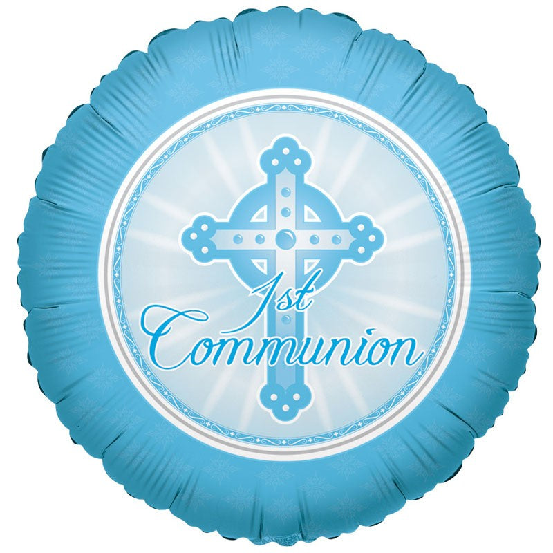 18'' LIGHT BLUE COMMUNION FOIL BALLOON