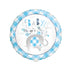 Blue Floral Elephant Round Foil Balloon 18''