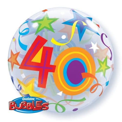 22'' SINGLE BUBBLE 40 BRILLIANT STARS