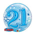 22'' BUBBLE 21 BLUE STARBURST SPARKLE