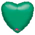 18'' HEART METALLIC GREEN PLAIN FOIL (Flat)