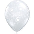 11'' CLEAR JUST MARRIED HEARTS-A-RND (50PK)