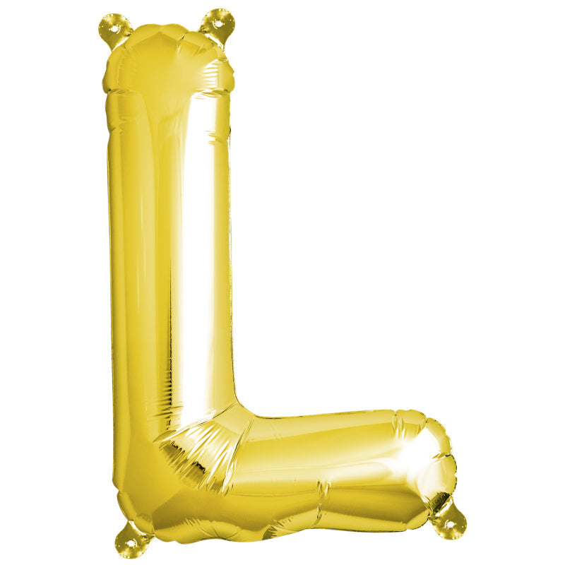16'' Foil Letter L - Gold Packaged Air Fill